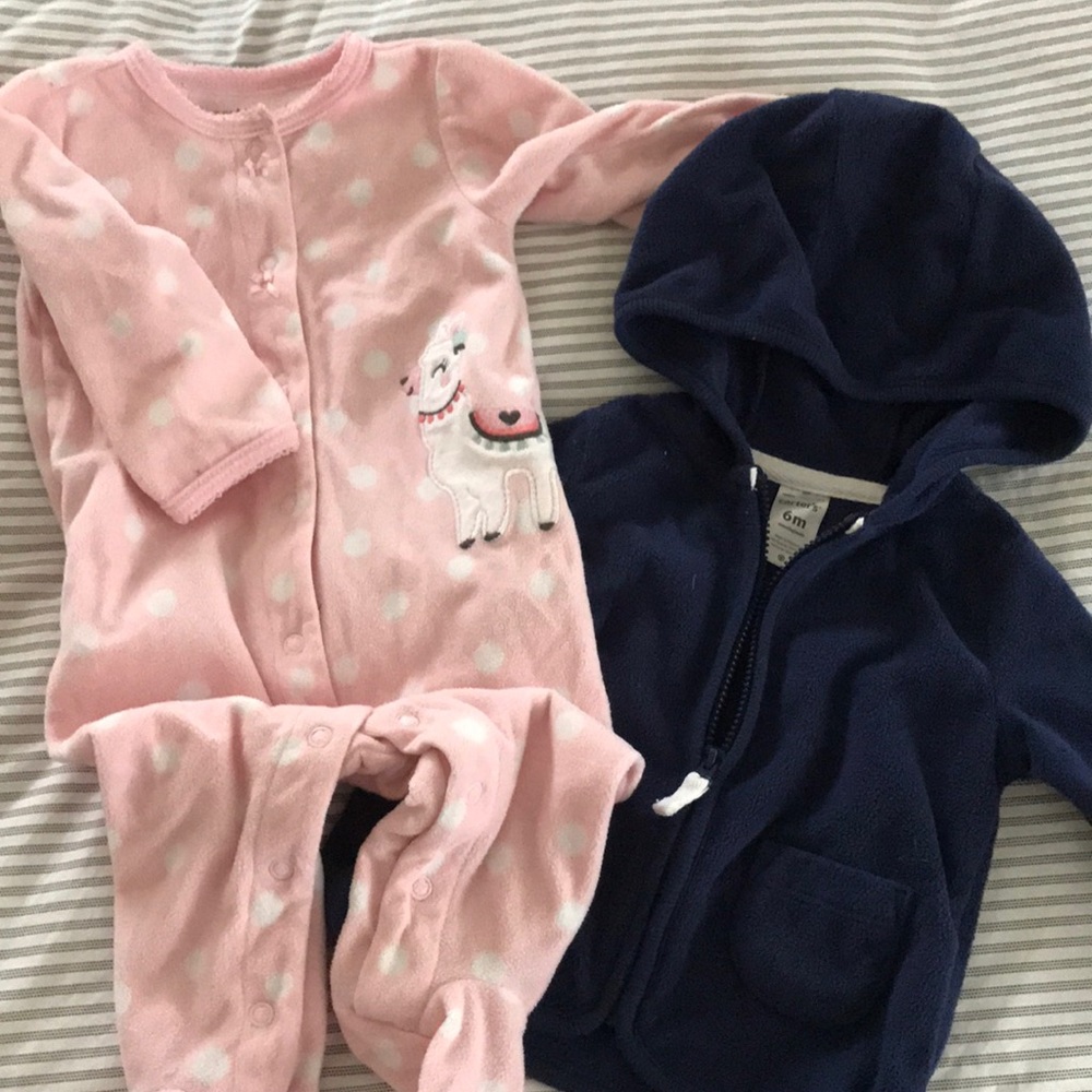 ☃️fleece onesies and hoodie